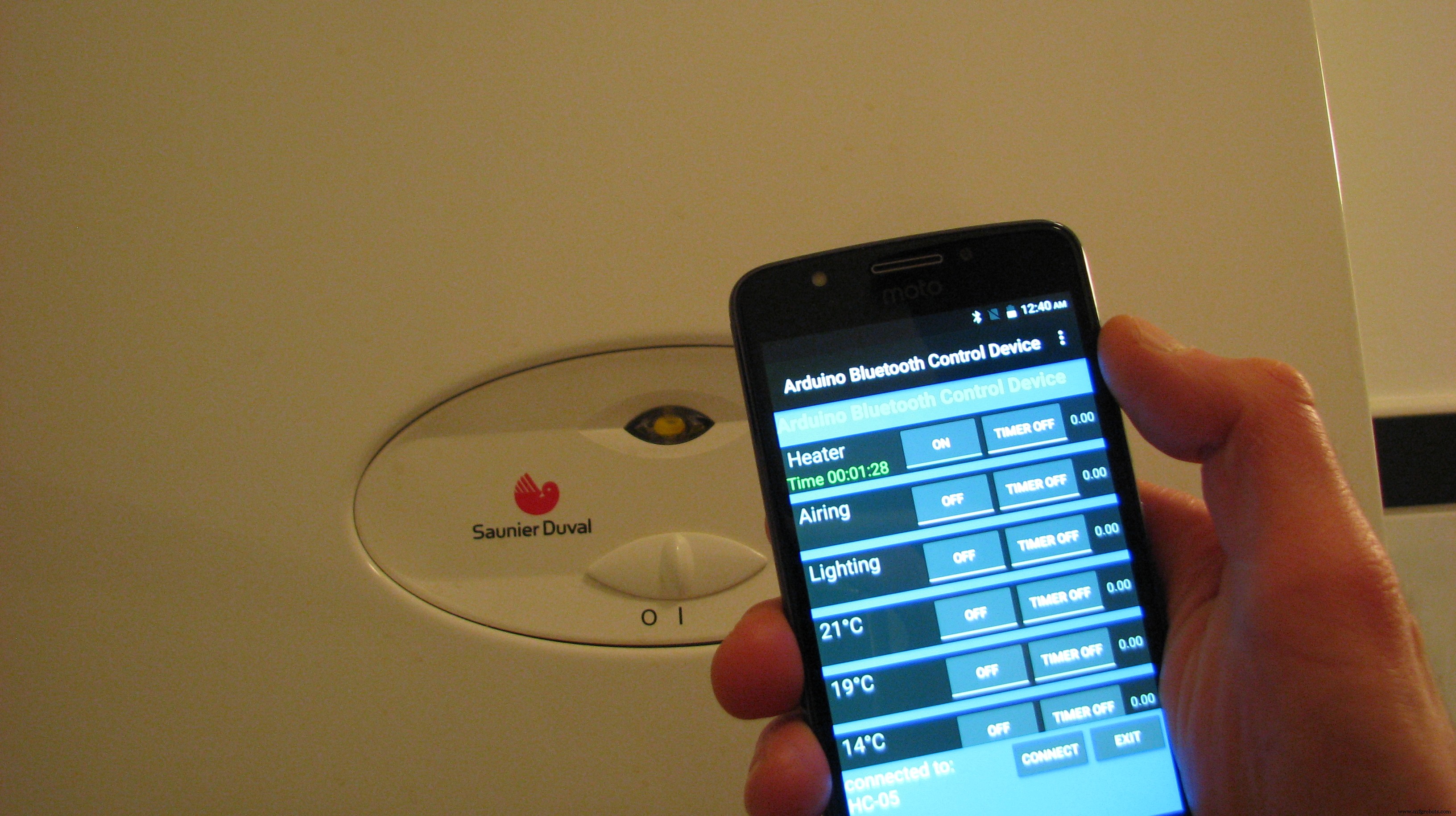 Bluetooth-Enabled Smart Thermostat & Lighting Control System