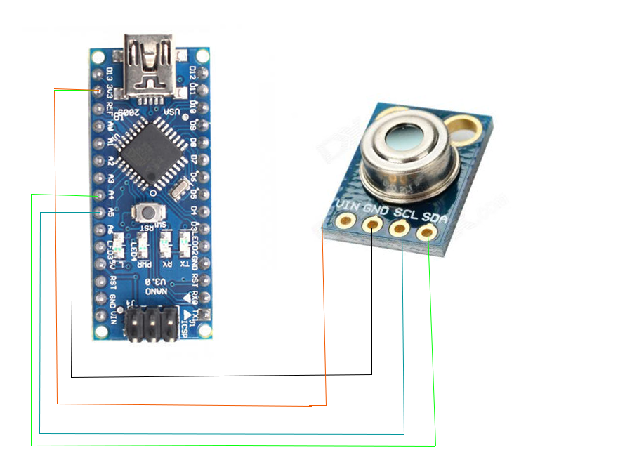 Build a Precise COVID‑19 Non‑Contact Thermometer with MLX90614 & Arduino Nano