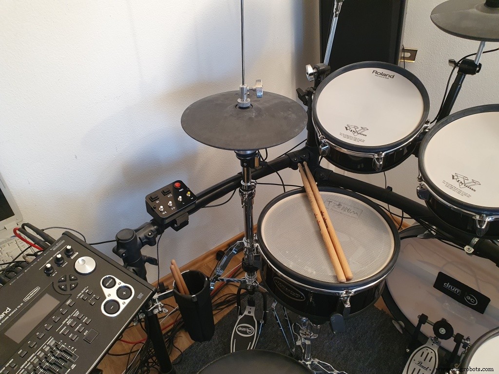 Custom DAW Control Box for Roland E-Drum Racks