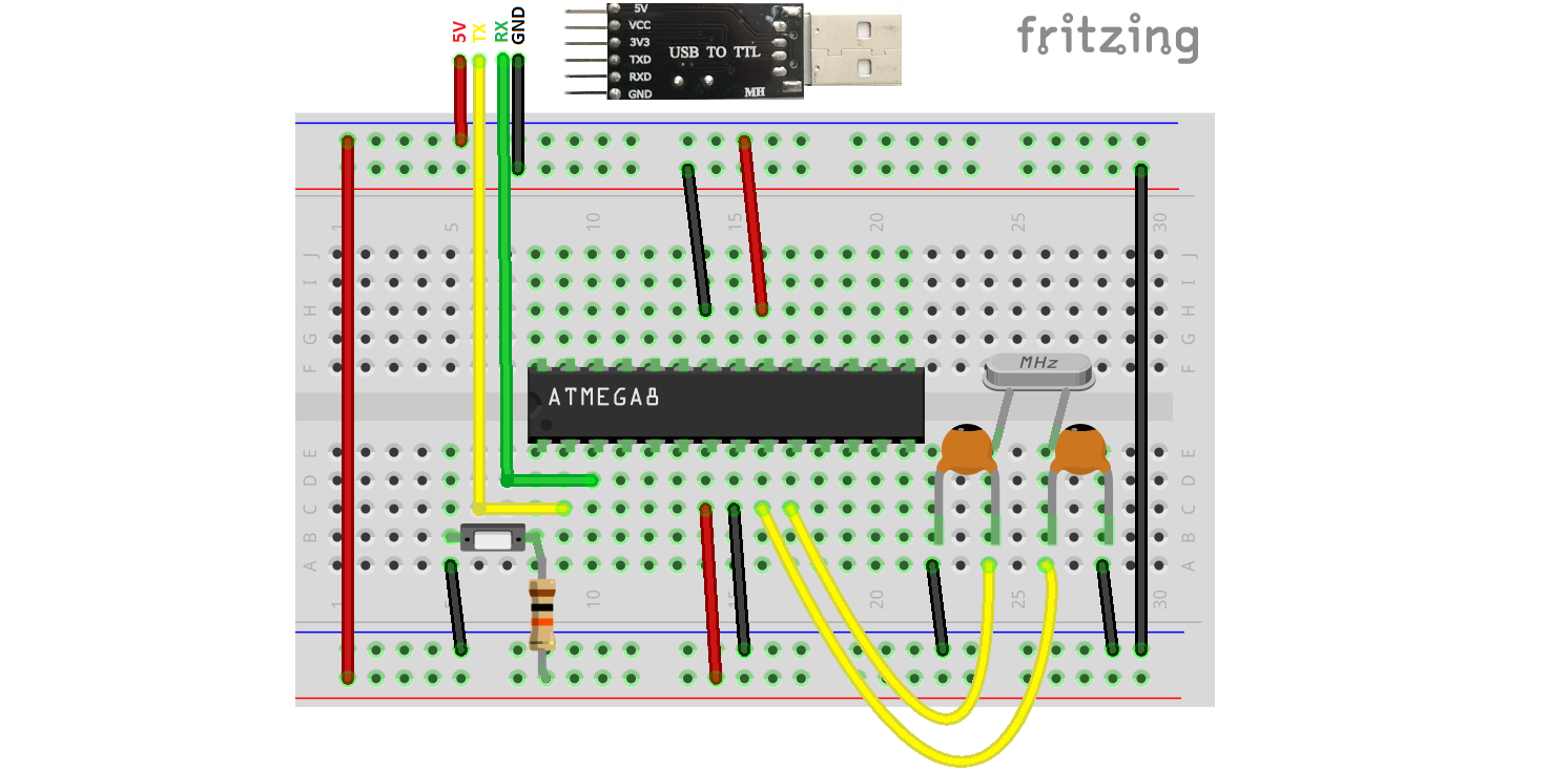 Programming the ATmega8 Microcontroller with Arduino IDE – Step‑by‑Step Guide