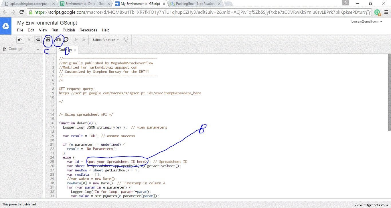 Seamless MKR1000 to Google Sheets: Upload Sensor Data Over WiFi