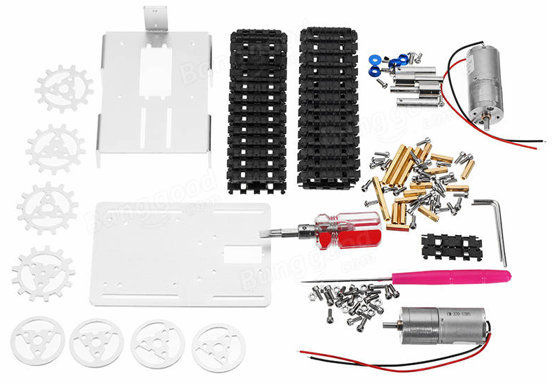 Arduino Robot Tank Controlled by a PS2 Wireless Joystick