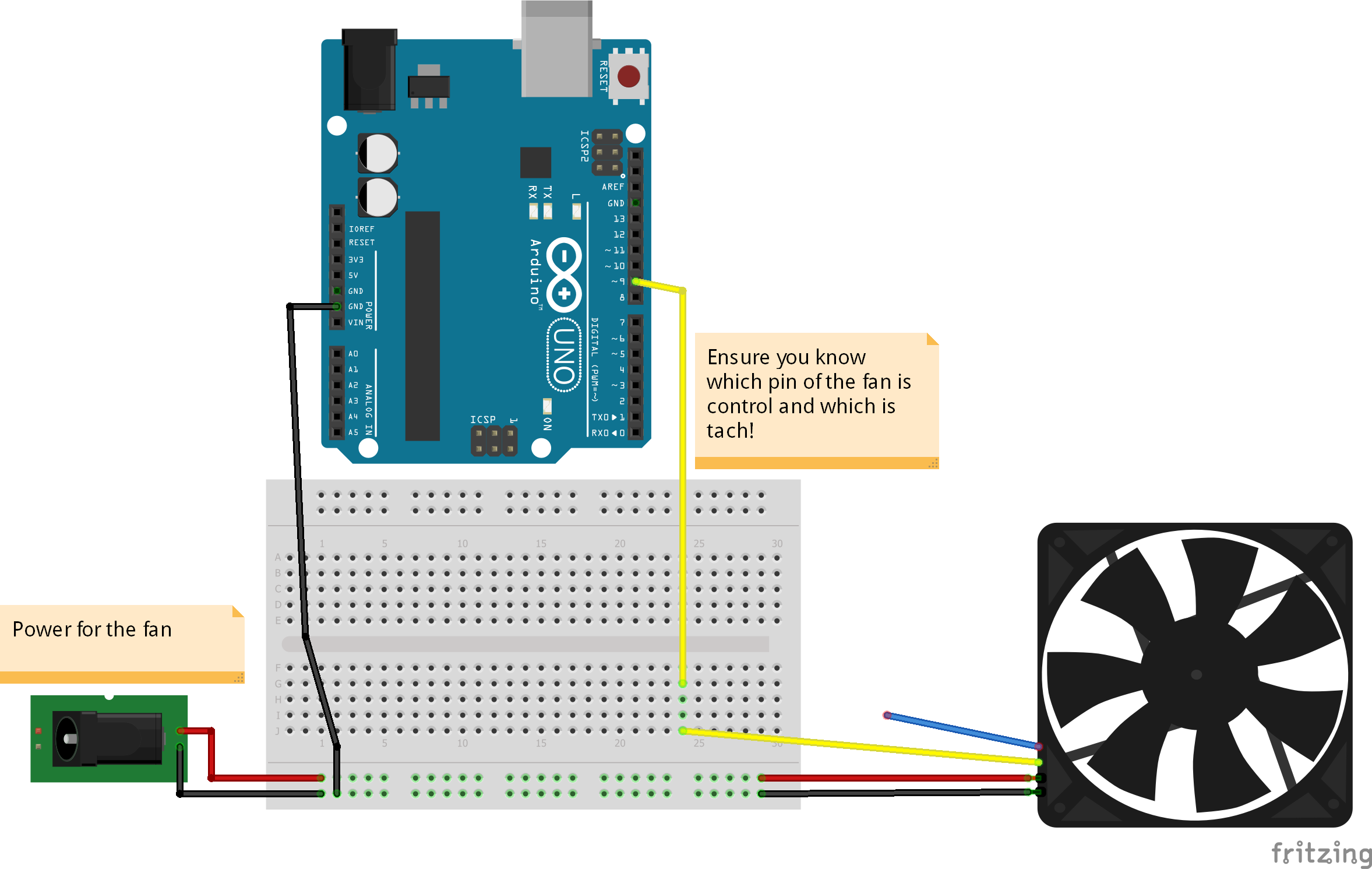 25 kHz 4‑Pin PWM Fan Control Using Arduino Uno – Build, Code & Test