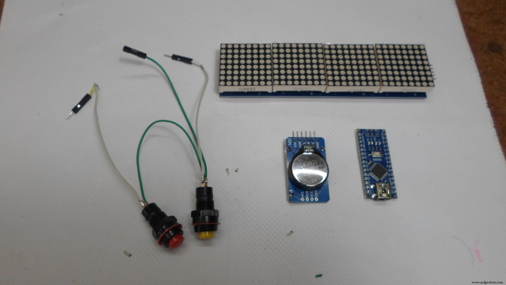 Mini LED Matrix Clock – Arduino Nano Powered Timepiece