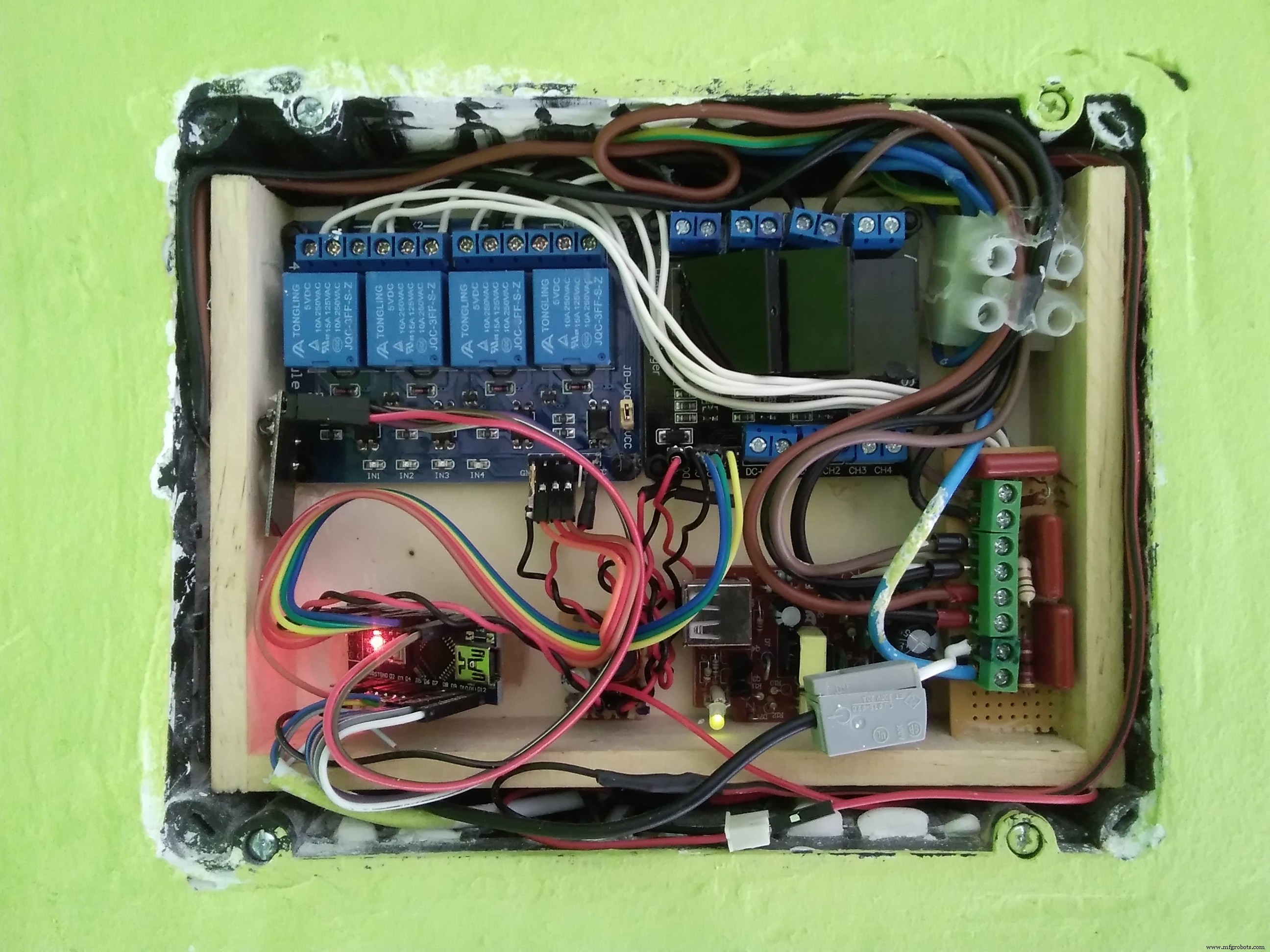 Arduino Nano + 4‑Channel Relay: Control Blinds & AC Motors
