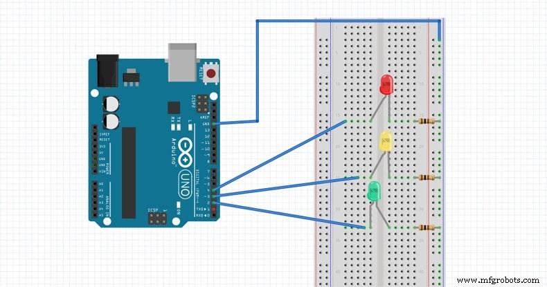 Build a Realistic Traffic Light Simulator with Arduino UNO