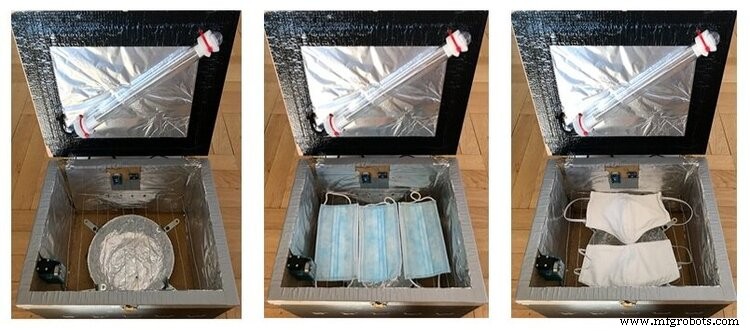 Smart UV‑C & Heat Face Mask Disinfection Device – Arduino Controlled