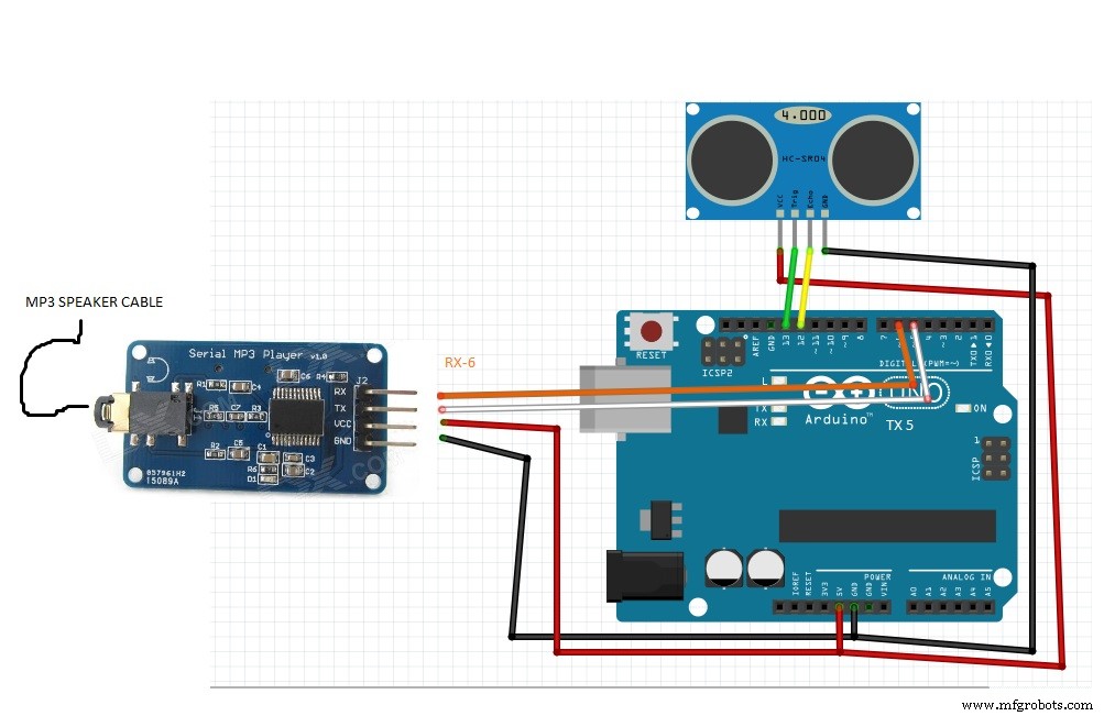 Create an Interactive Arduino MP3 Player with an Ultrasonic Distance Sensor