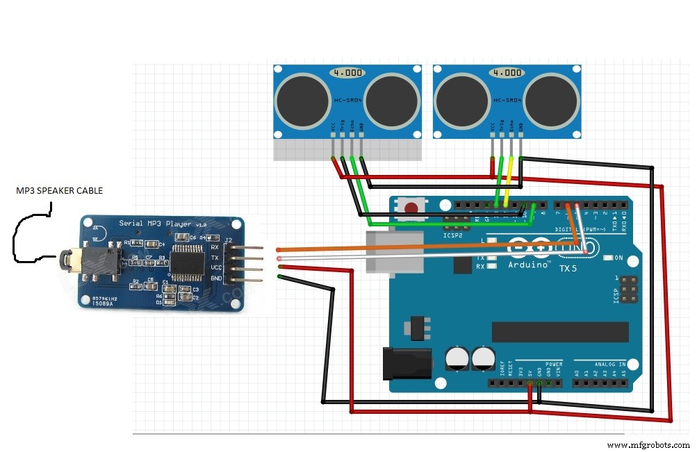 Create an Interactive Arduino MP3 Player with an Ultrasonic Distance Sensor