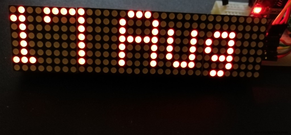 Arduino Nano 4x64 LED Matrix Clock – New Version