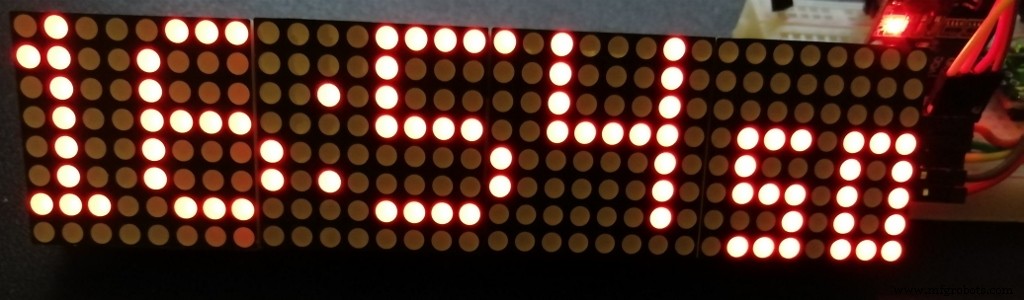 Arduino Nano 4x64 LED Matrix Clock – New Version