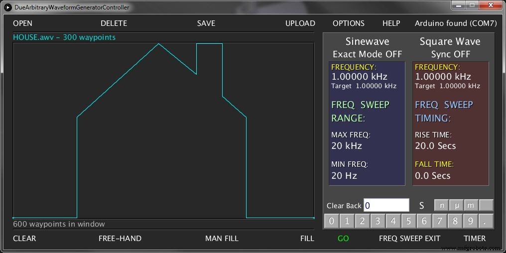 Arduino Due Arbitrary Waveform Generator – Powerful, Multi‑Frequency, Linux/Windows Compatible