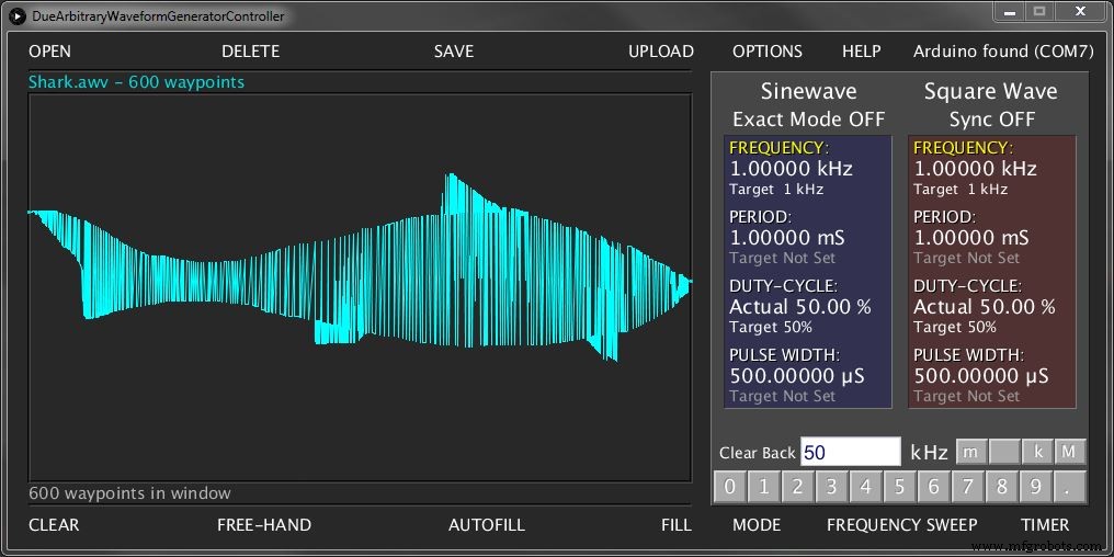 Arduino Due Arbitrary Waveform Generator – Powerful, Multi‑Frequency, Linux/Windows Compatible