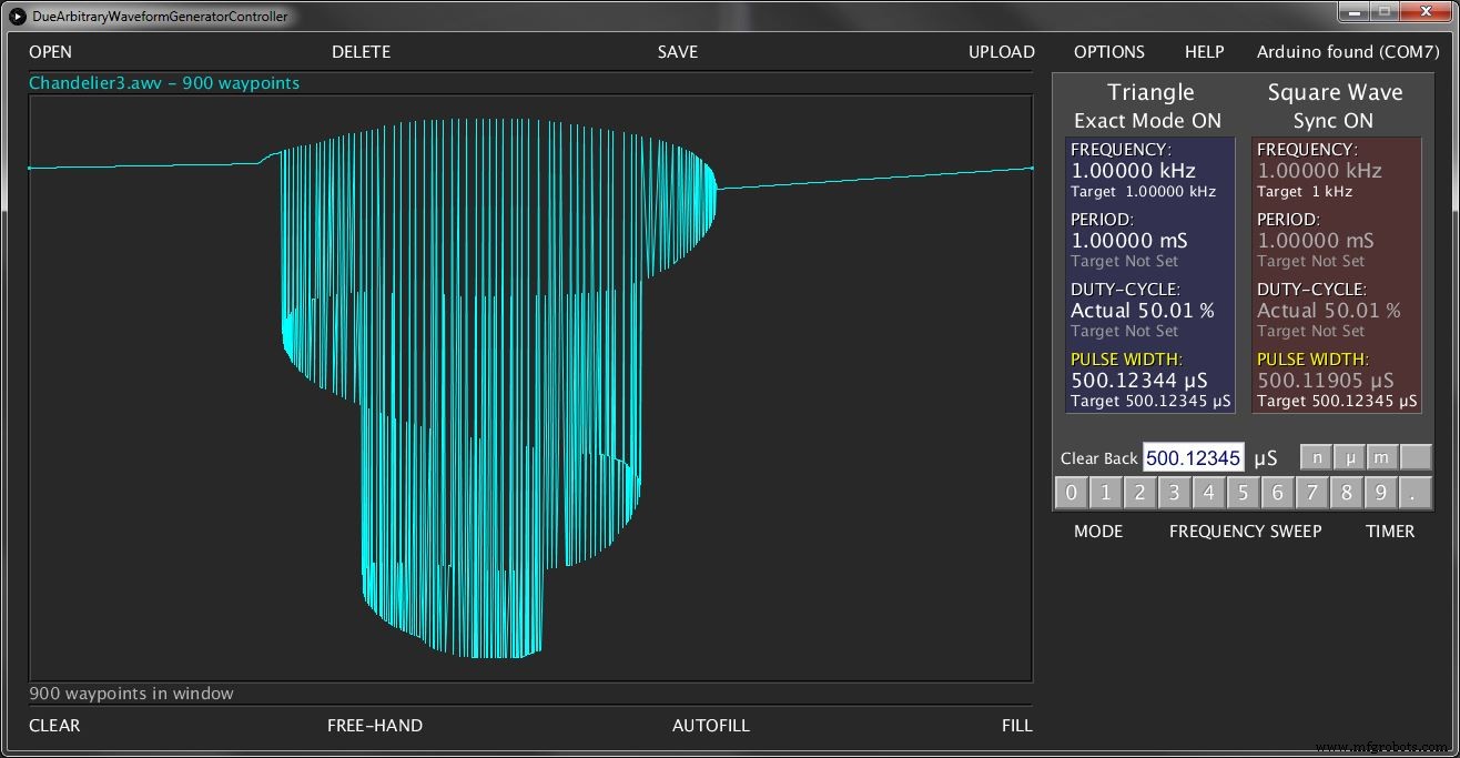 Arduino Due Arbitrary Waveform Generator – Powerful, Multi‑Frequency, Linux/Windows Compatible