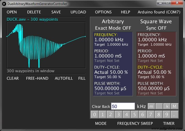 Arduino Due Arbitrary Waveform Generator – Powerful, Multi‑Frequency, Linux/Windows Compatible