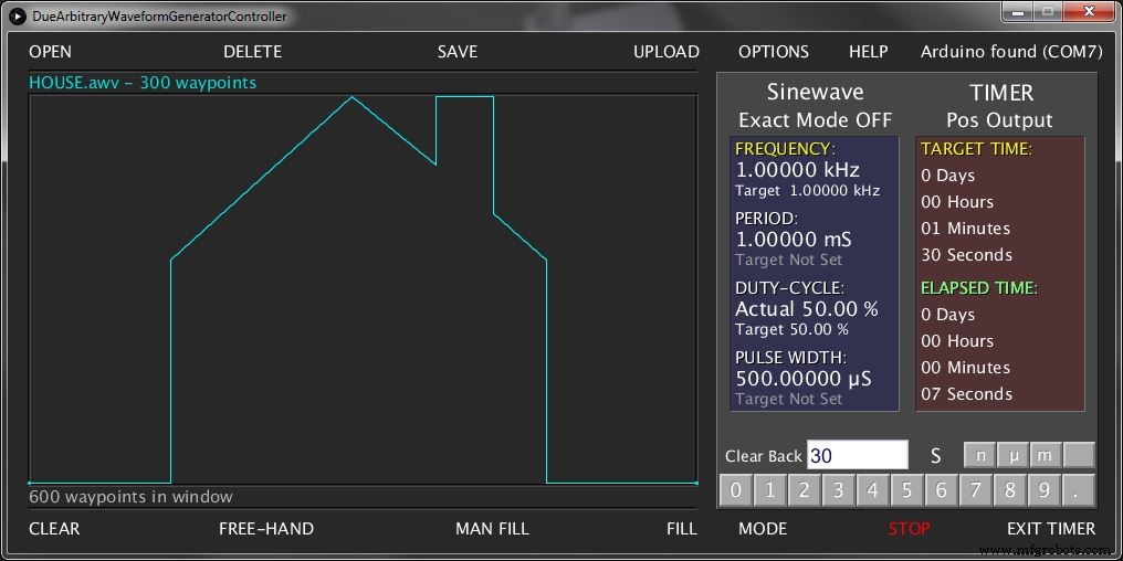 Arduino Due Arbitrary Waveform Generator – Powerful, Multi‑Frequency, Linux/Windows Compatible