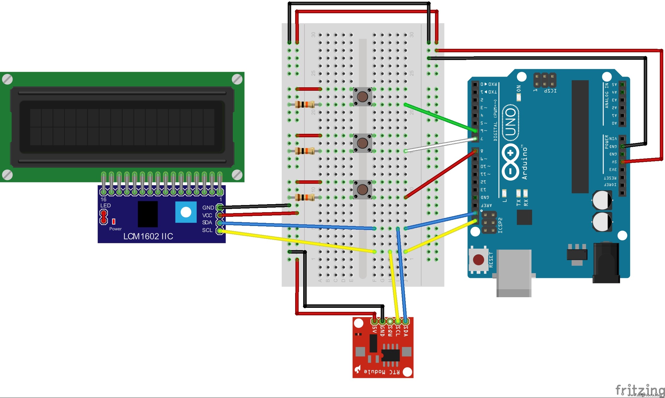 Build a Reliable Arduino Clock with Date, Time, and LCD Display