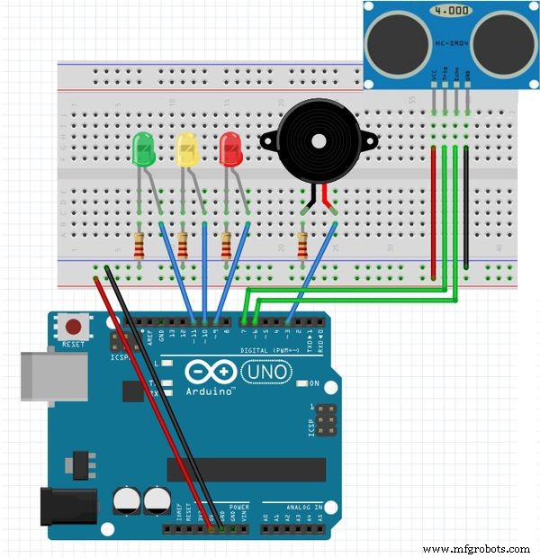 DIY Ultrasonic Security System with Arduino – Real-Time Distance Detection