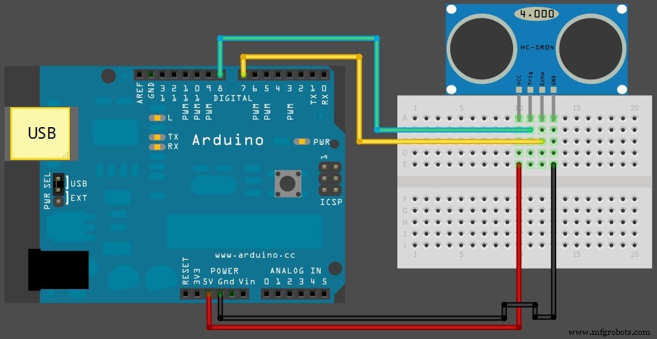 Arduino HC‑SR04 Ultrasonic Radar: Build a Real‑Time Visual Display with Servo and Processing