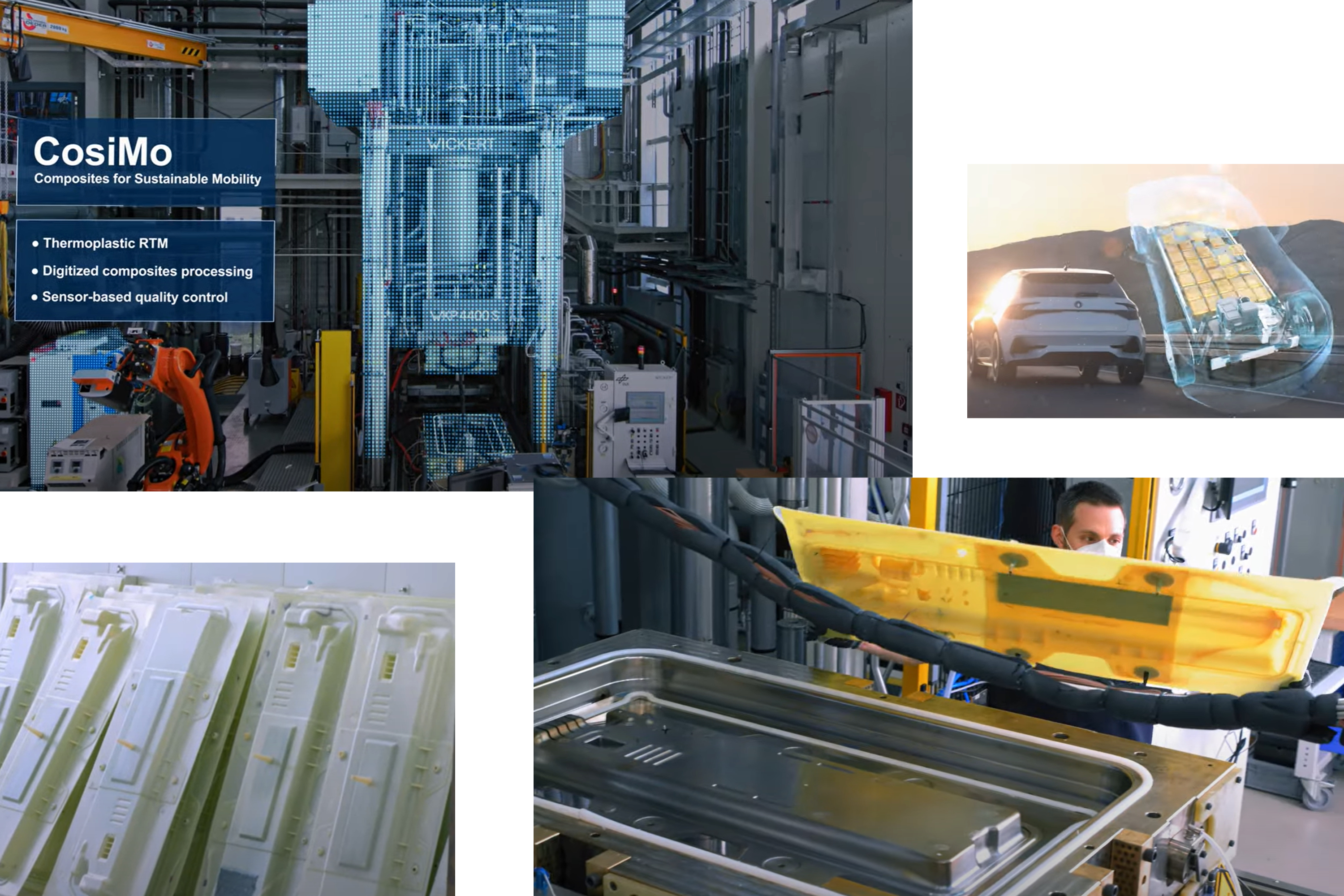 CosiMo Demonstrates Advanced Smart Thermoplastic RTM for Battery Box Cover Simulation