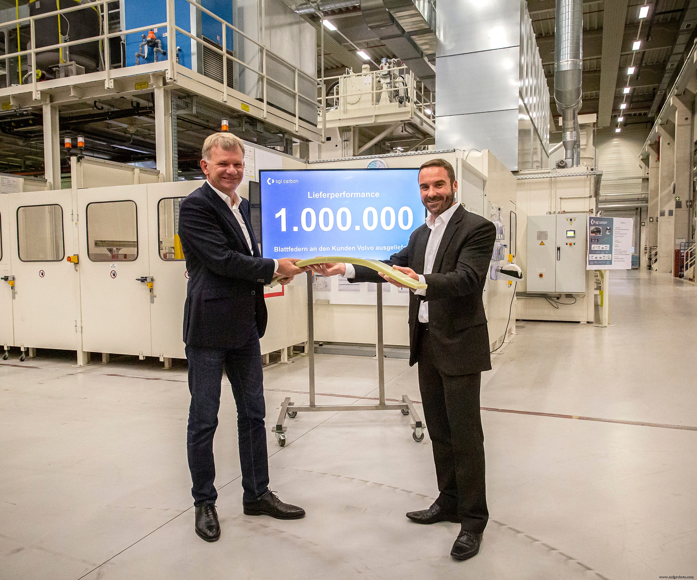 SGL Carbon Reaches Milestone: 1,000,000 Composite Leaf Springs Delivered to Volvo