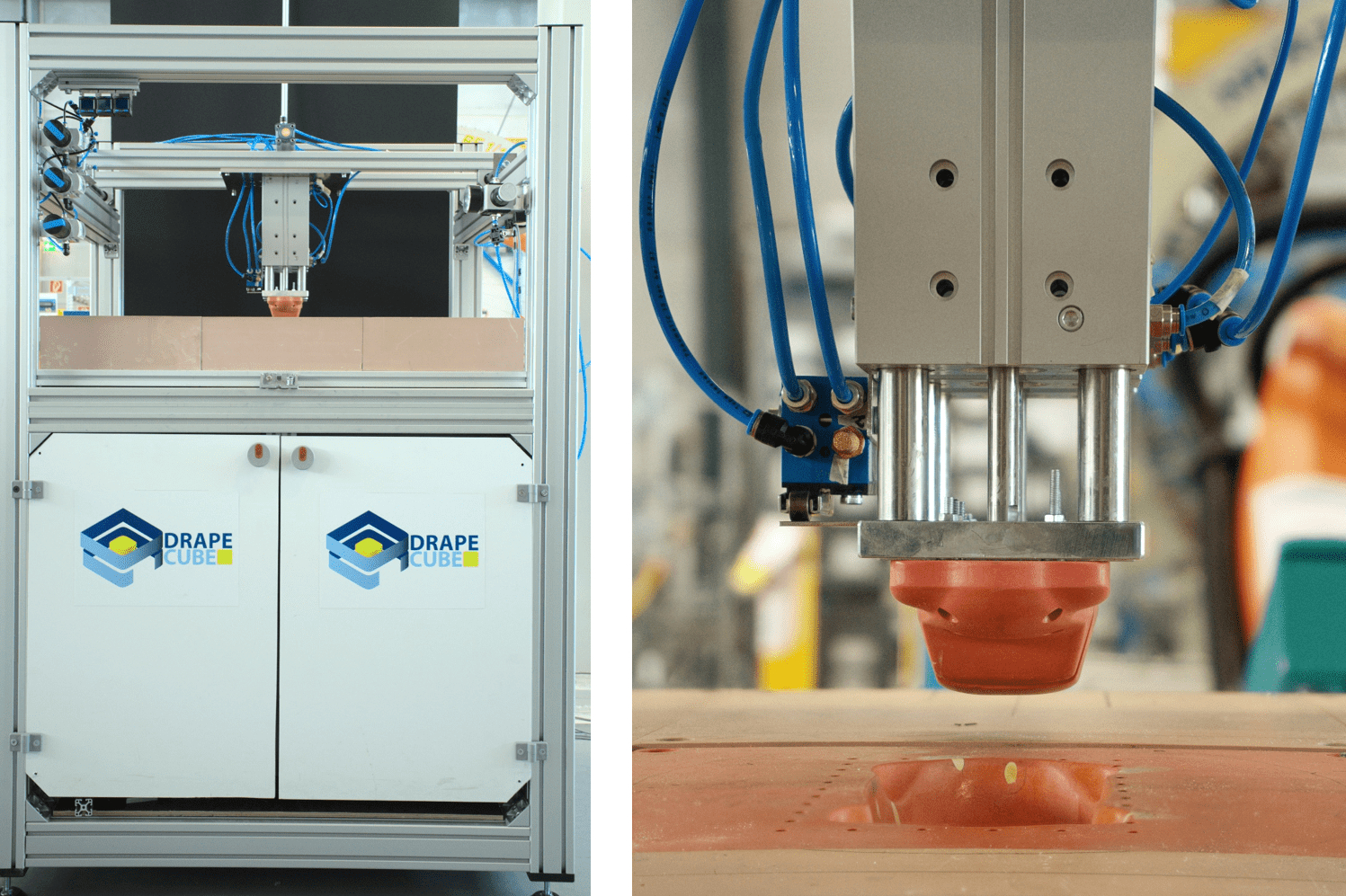 DrapeCube: Affordable 3D FRP Textile Preforming Solution
