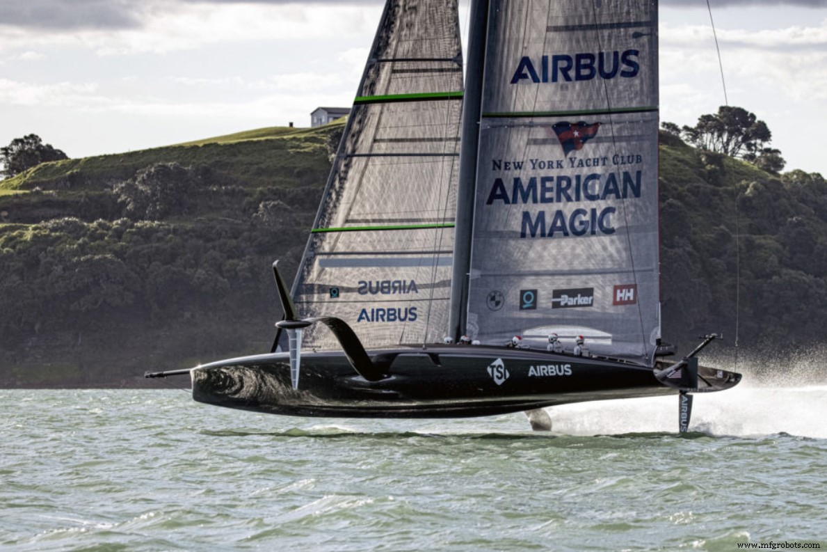 Symmetrix Composites Partners with American Magic for 2021 America’s Cup Foiling Monohull Production