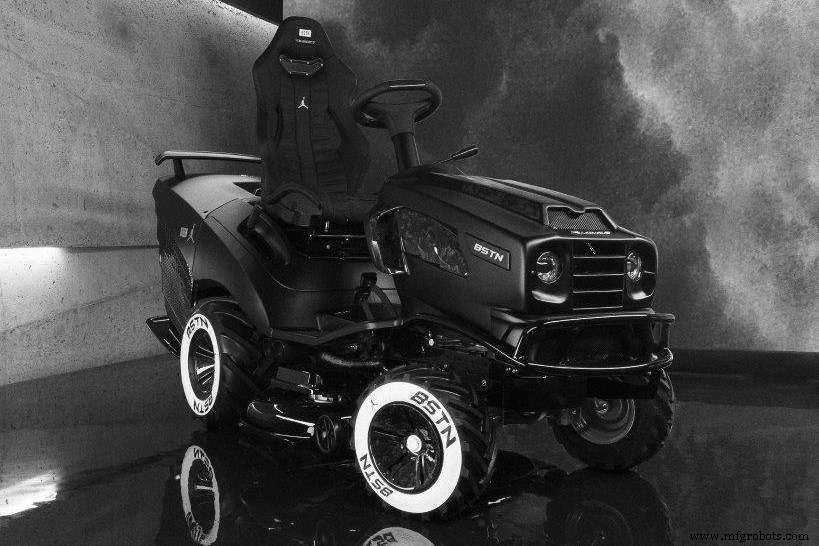 Mansory Crafts Luxury Carbon‑Fiber Riding Lawnmower for Air Jordan XI s 25th Anniversary