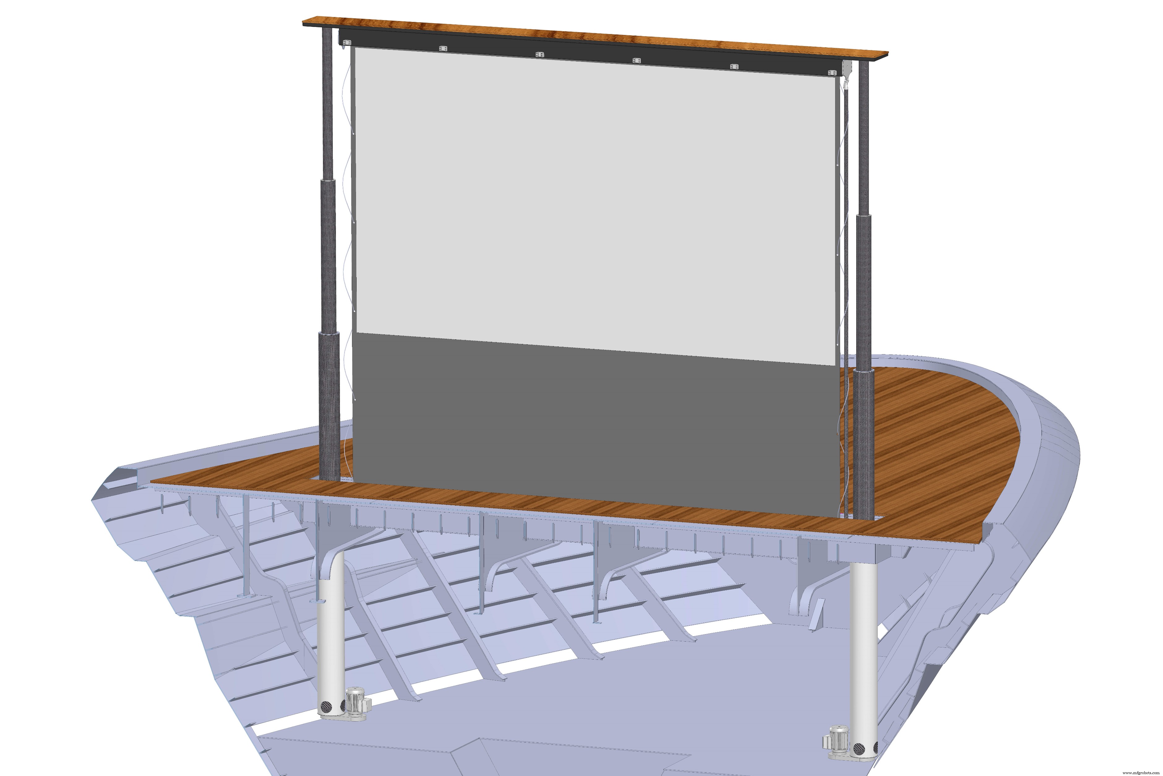 Solico & Structor Engineering Deliver 25‑m Carbon‑Fiber Cinema Screen for 80‑m Superyacht