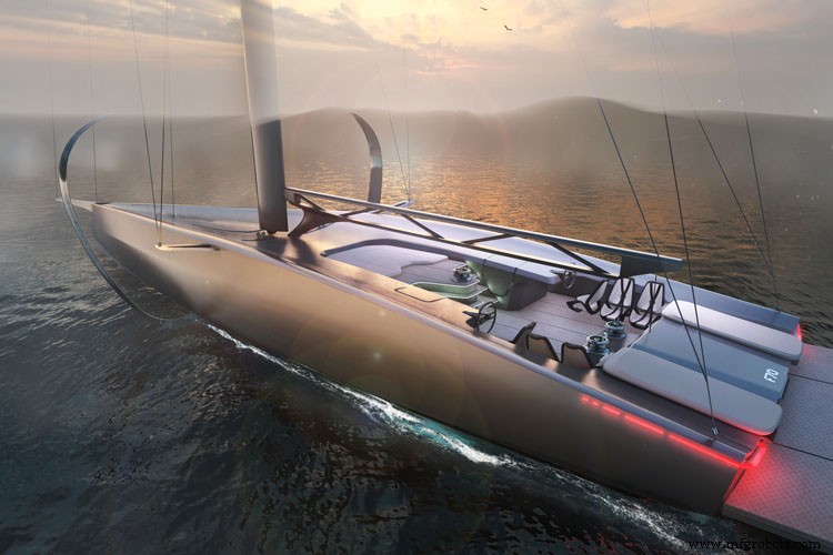 Persico F70 Hyperboat: Dual-Purpose Full-Foiling Yacht Built with Advanced Carbon Fiber Composites