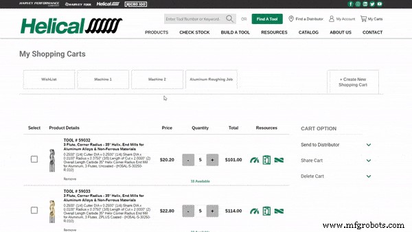 Streamline Helical Cutting Tool Ordering with Harvey Performance
