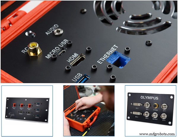 Precision Machining & Engraving of Custom Aluminum Panels by DataPro International