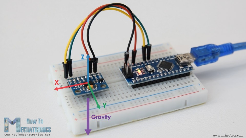 Track Orientation with Arduino & ADXL345 Accelerometer – A Step‑by‑Step Guide