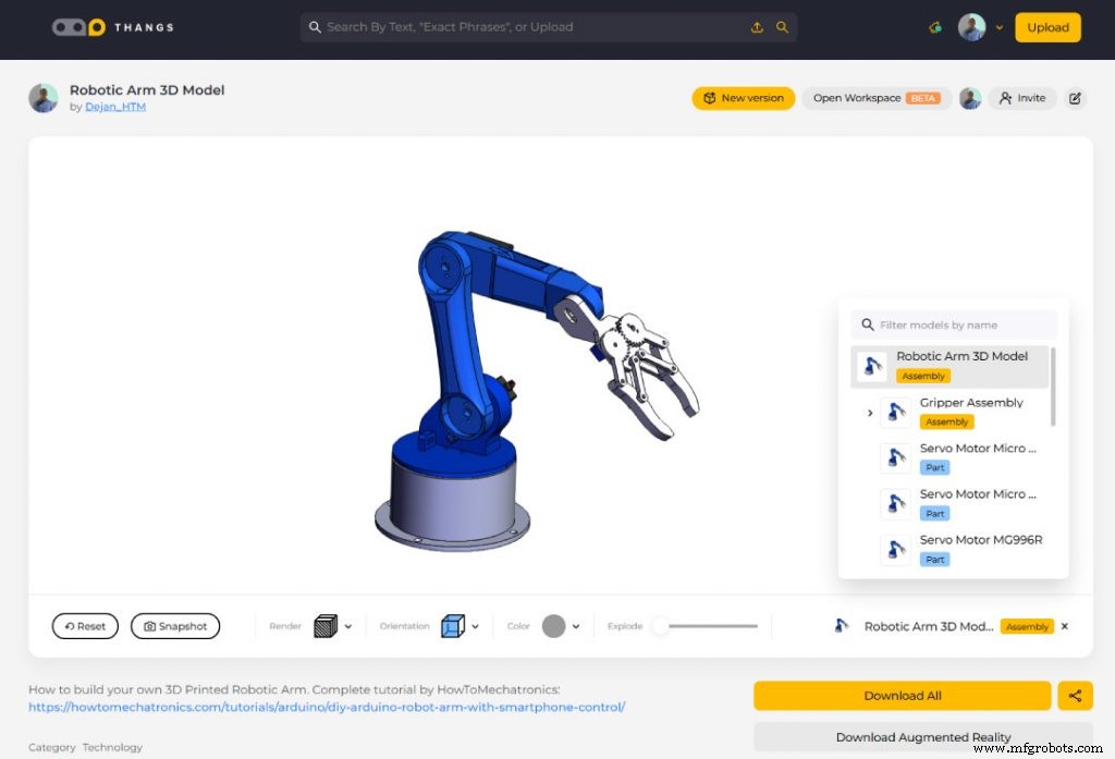 Build a Wire‑Free Arduino Robot Arm, Controlled from Your Smartphone
