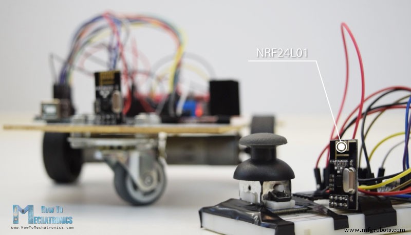 Wirelessly Control Your Arduino Robot Car with HC-05 Bluetooth, NRF24L01, and HC-12 Transceiver Modules