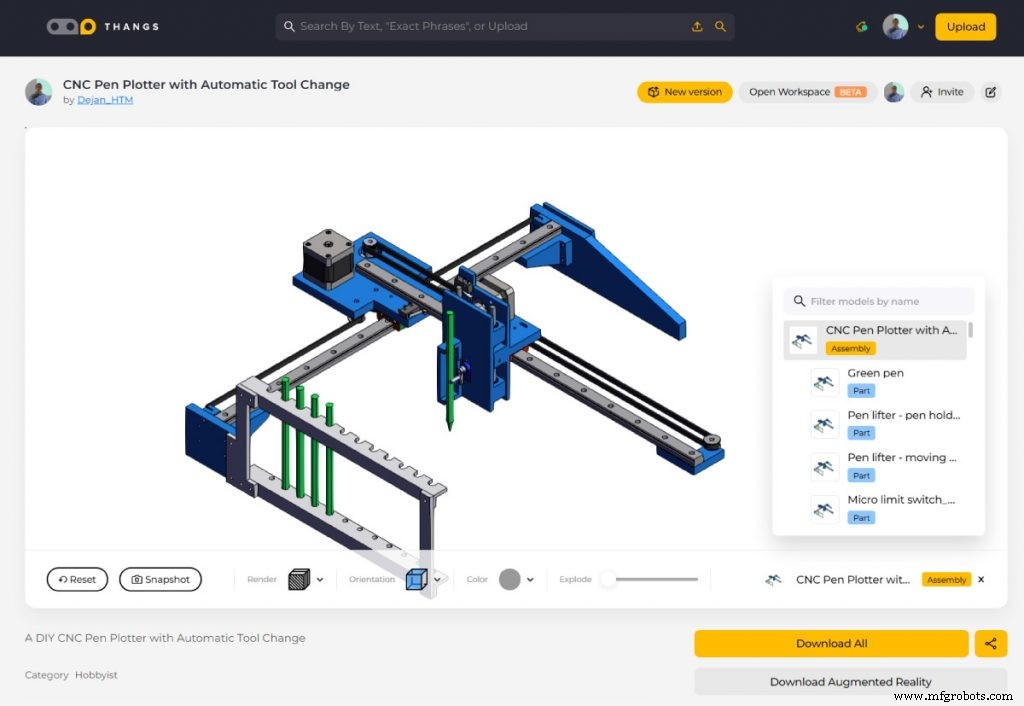 Build Your Own CNC Pen Plotter with Automatic Tool Changer – DIY Drawing Machine Tutorial
