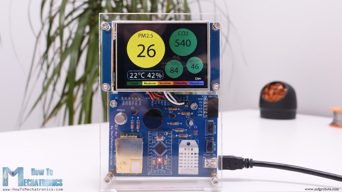 Build Your Own DIY Air Quality Monitor: PM2.5, CO2, VOC, Ozone, Temp & Humidity with Arduino