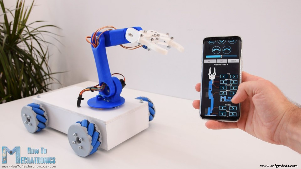 Seamless Control of Arduino Robot Arm with Mecanum Wheel Platform