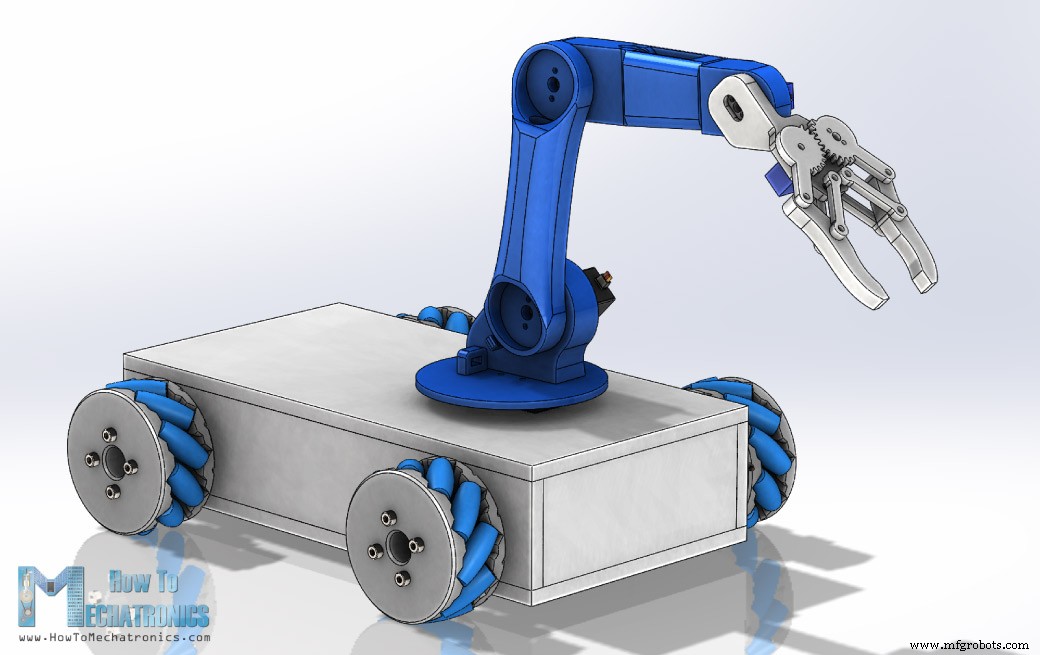 Seamless Control of Arduino Robot Arm with Mecanum Wheel Platform