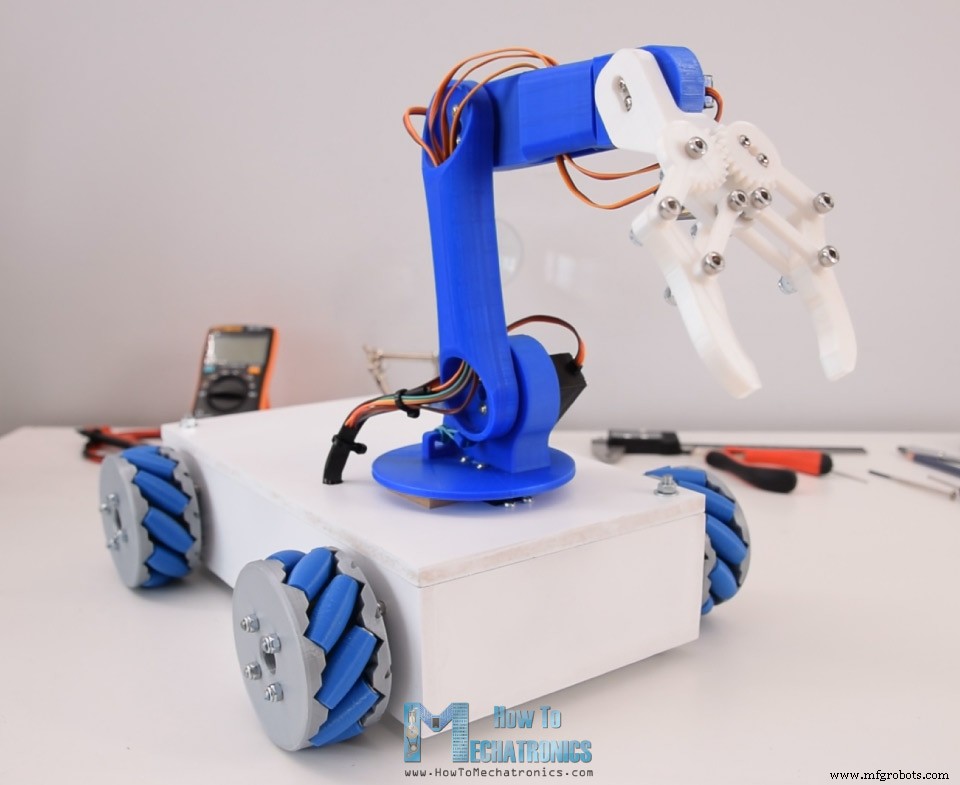 Seamless Control of Arduino Robot Arm with Mecanum Wheel Platform