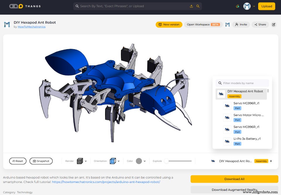 Build an Arduino Ant Hexapod Robot – Step-by-Step Guide
