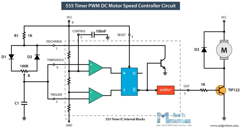 555 Timer PWM DC Motor Speed Controller – Build & PCB Design Guide