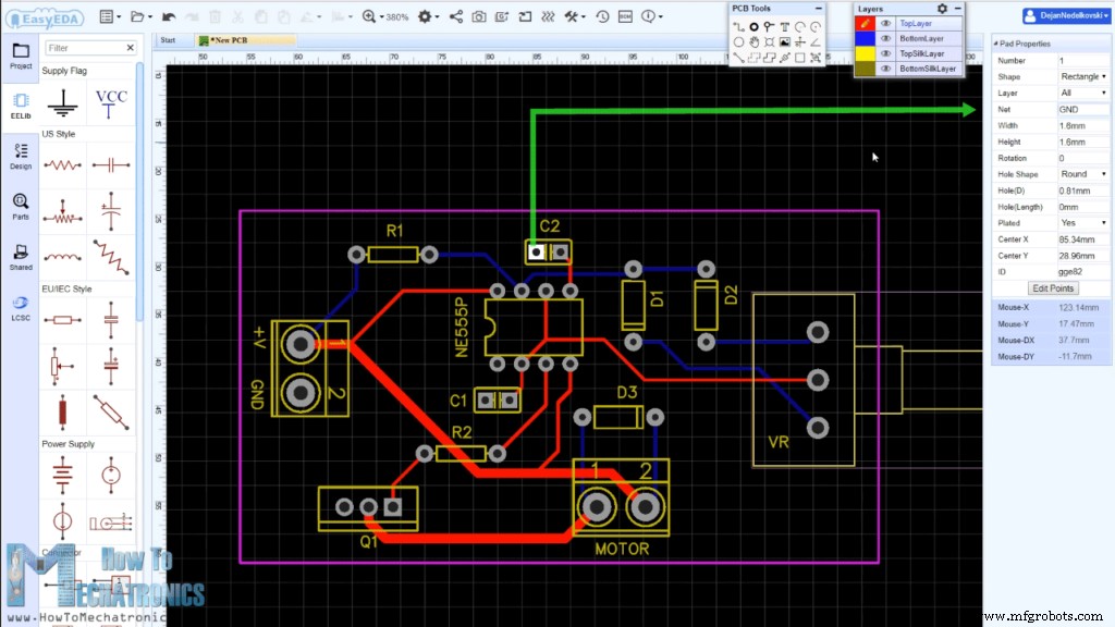 555 Timer PWM DC Motor Speed Controller – Build & PCB Design Guide