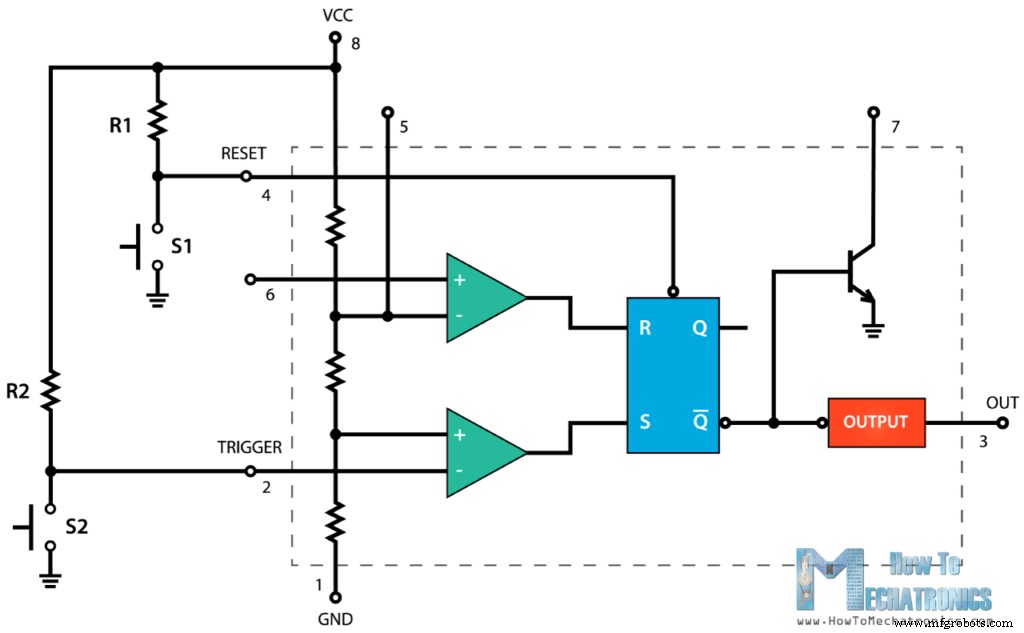Mastering the 555 Timer IC: Principles, Block Diagrams, and Circuit Schematics