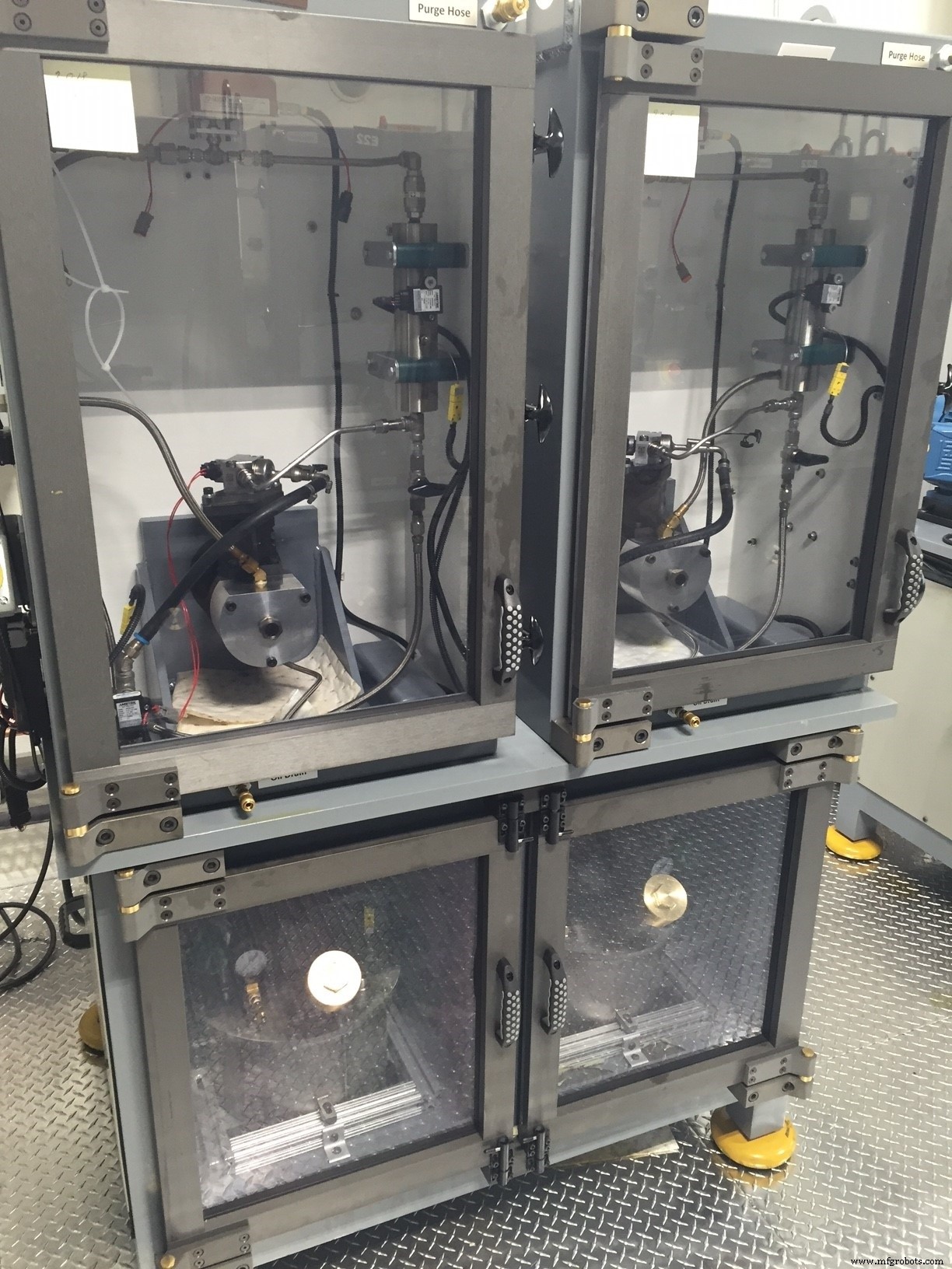 Precision Metal Fabrication: 18 Fuel Pump Test Stands for Automotive Supplier