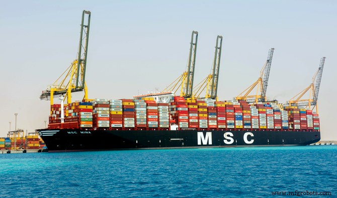 2020 Global List: The Ten Largest Container Ships