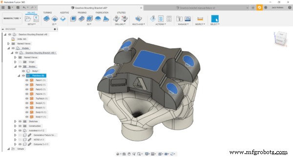 Machine Parts with Fusion 360 Using a Generatively Designed 3D-Printed Fixture