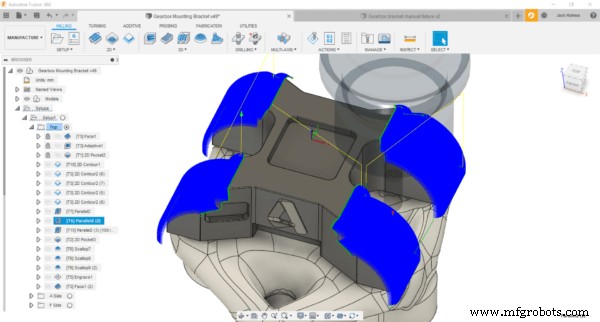 Machine Parts with Fusion 360 Using a Generatively Designed 3D-Printed Fixture
