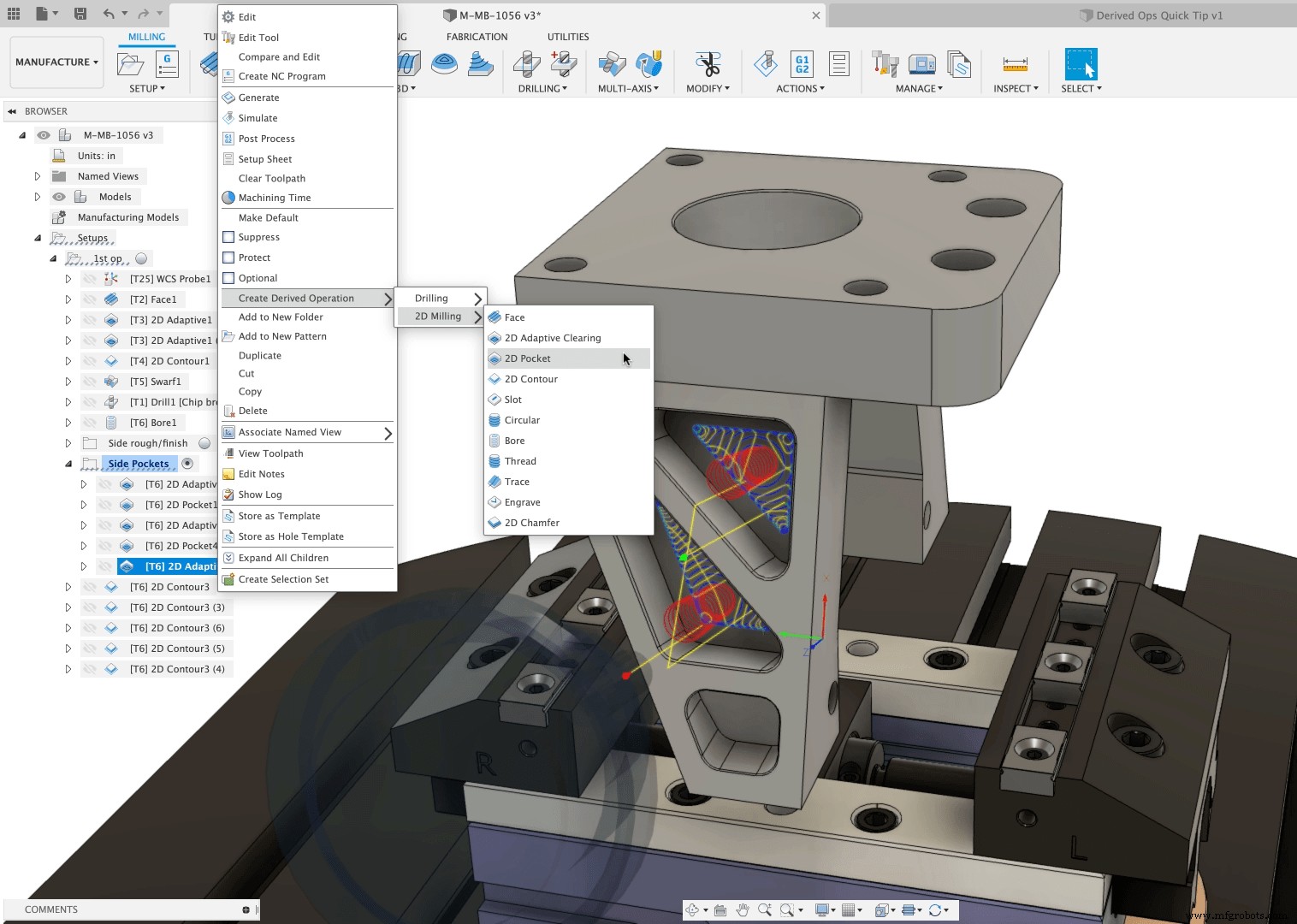 Enhance Fusion 360 Manufacturing Efficiency with Derived Operations