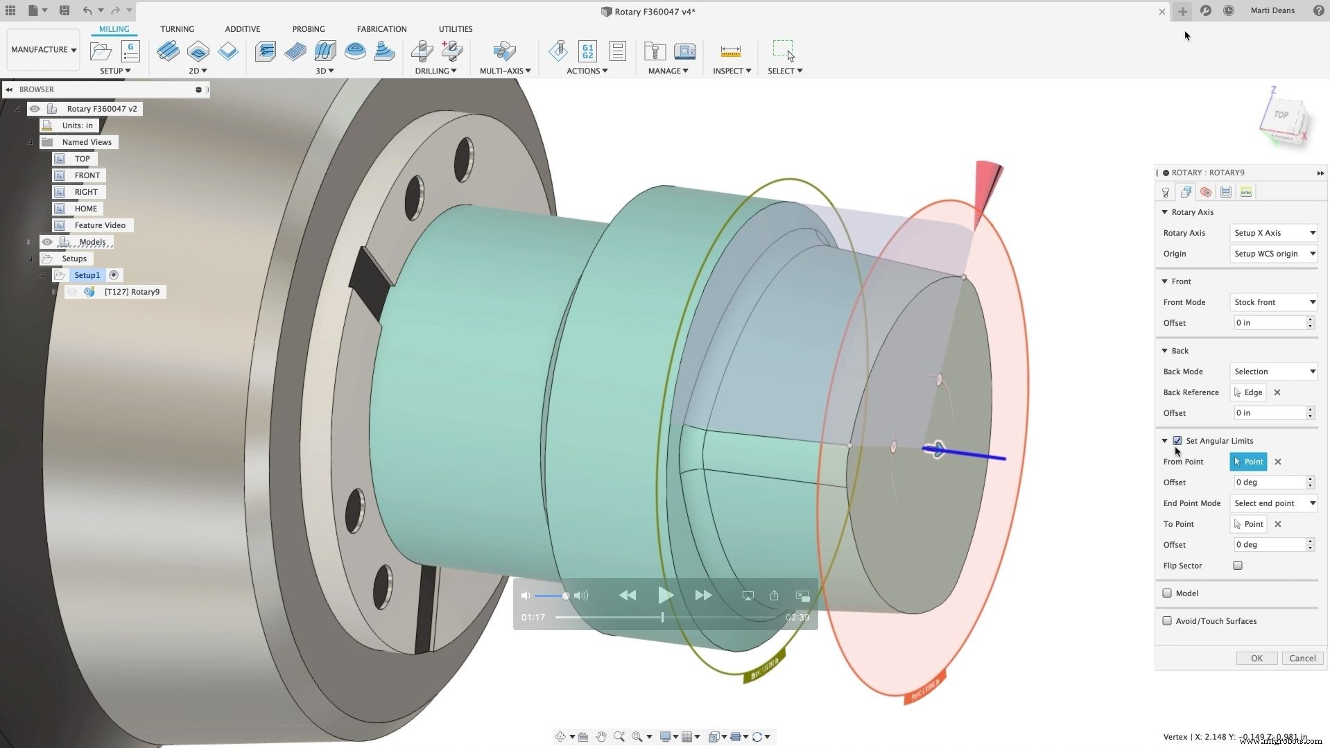 Master Fusion 360 Machining: Rotary Strategy – Part 2